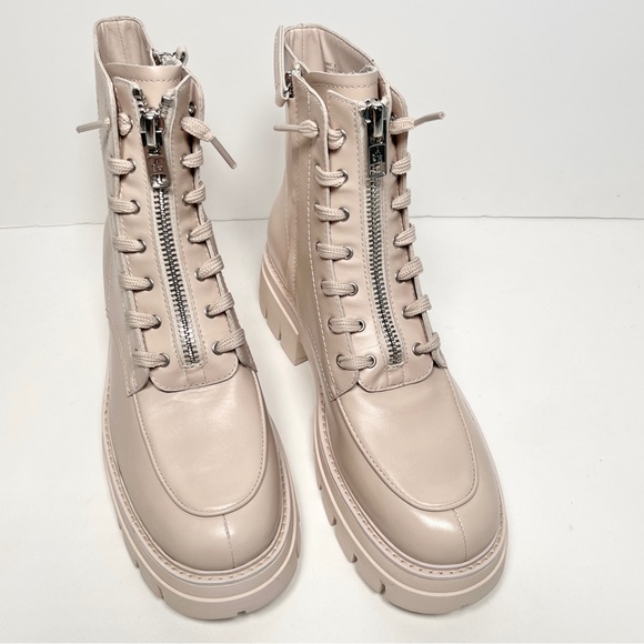 NEW! ASH Lynne Leather Booties moto combat boots - Picture 3 of 11